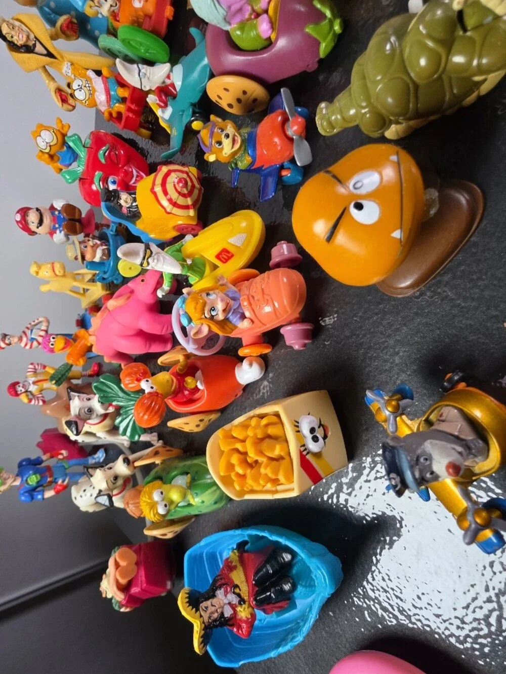 Vintage Fast Food Promotional And Cartoon Character Toys 56 Pieces